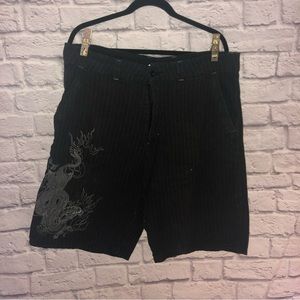 Black PinStripe Men’s Shorts
